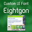 Custom UI Font - Eightgon logo