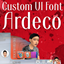 Custom UI Font - Ardeco logo