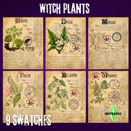 Witch plants posters logo