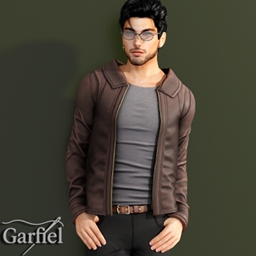 Classic leather jacket with zipper details, layered over a fitted shirt for a sharp everyday look