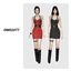 OWO2077 - Buckled Goth Leather Dress logo