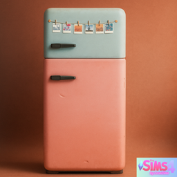 REFRIGERATOR WITH POLAROID PHOTOS logo
