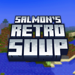 salmon's retro soup (minecraft, but it was made half a decade earlier) logo