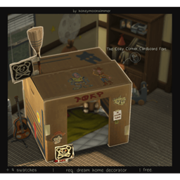 the cozy corner cardboard fort 📦 logo