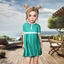 Toddler Polo Dress with Pleated Skirt logo