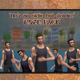 POSE PACK 2 - he's an oldie but goldie logo