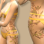 Floral hip tattoo logo