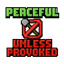 Peaceful Unless Provoked logo