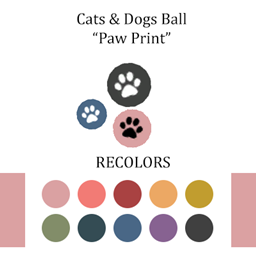 Paw Print Pet Ball Toys - [Cats & Dogs]