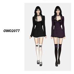 OWO2077 - Elegant Lace Jacket Dress logo
