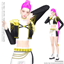 Rumi golden outfit + hair pin logo
