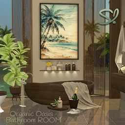 Organic Oasis Bathroom -Room logo