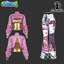 Anime Sweatshirt S119 and Pants S120 logo