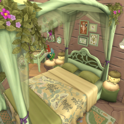 Green Enchanted by Nature Bedroom