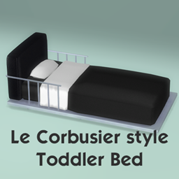 Le Corbusier style Toddler Bed logo