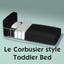 Le Corbusier style Toddler Bed logo