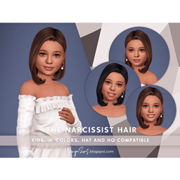 SONYASIMS - THE NARCISSIST HAIR KIDS (WITH BANGS) project image