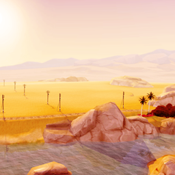 Oasis Springs Sunset Loading Screen logo