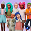 (EbN) Unnatural Genetic Hair Colours for Little Sims logo