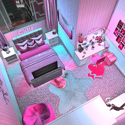 Lil Cutie - Girly Glam Bedroom - Teen Room