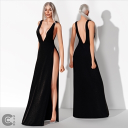 Thigh High Slit Gown