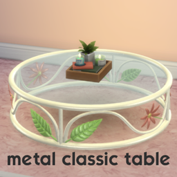 Metal classic table logo