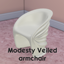 Modesty Veiled armchair logo