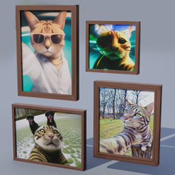 cats in selfies  frame logo
