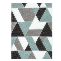 Blue Geometric Rug