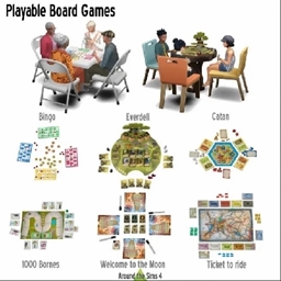 Board Games By Around the Sims Spanish Translation logo