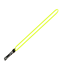 Yellow star wars lightsaber logo
