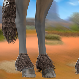 Aurum - Azule curly horse feathers
