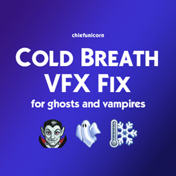 Cold breath VFX fix for Ghosts and Vampires logo