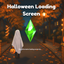 Cute Ghost Halloween Loading Screen logo