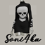 Knit dress logo
