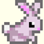 Abrah's pink snow bunny logo