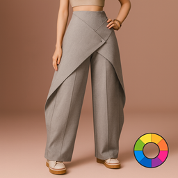  Asymmetrical Layered Pants 👖✨ logo