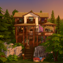 Crescent Hillside Cabin | Werewolves + Junge Adventure | No CC logo