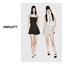 OWO2077 - Pinstripe Pleated Dress logo
