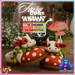 Mushroom Cowplant Slippers