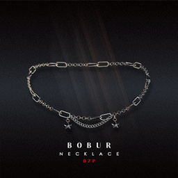 Chain necklace with stars logo