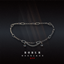 Chain necklace with stars logo