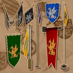 Medieval Heraldic Deco Set (Dragon Edition) project image