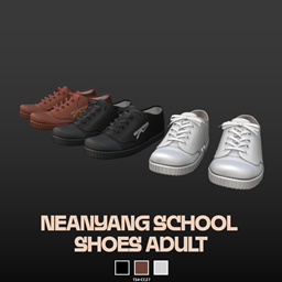  FinJingSims - Neanyang School Shoes Model 205-S - Adult logo