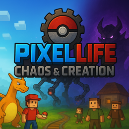 PixelLife Chaos and Creation logo