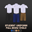  FinJingSims - Student Uniform Full Body Male - Child logo