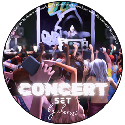 Concert Set | Animated Deco Sims logo