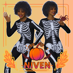Spooktober Collection - "Skull&Bones" Body Suit F logo