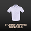  FinJingSims - Student Uniform Tops Male - Child logo