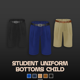  FinJingSims - Student Uniform Bottoms Male - Child